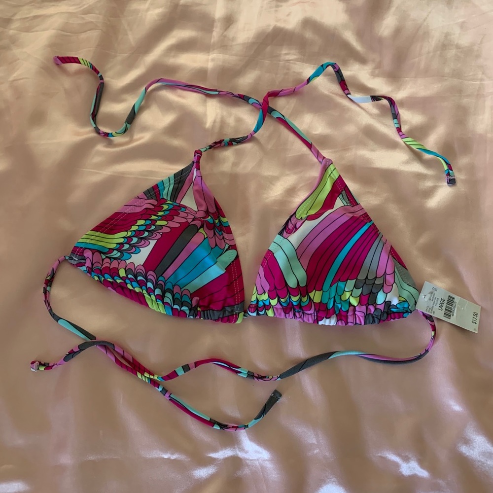 5 for $20 - Y2K NWT!! patterned, fuchsia, USW L, triangle swim top